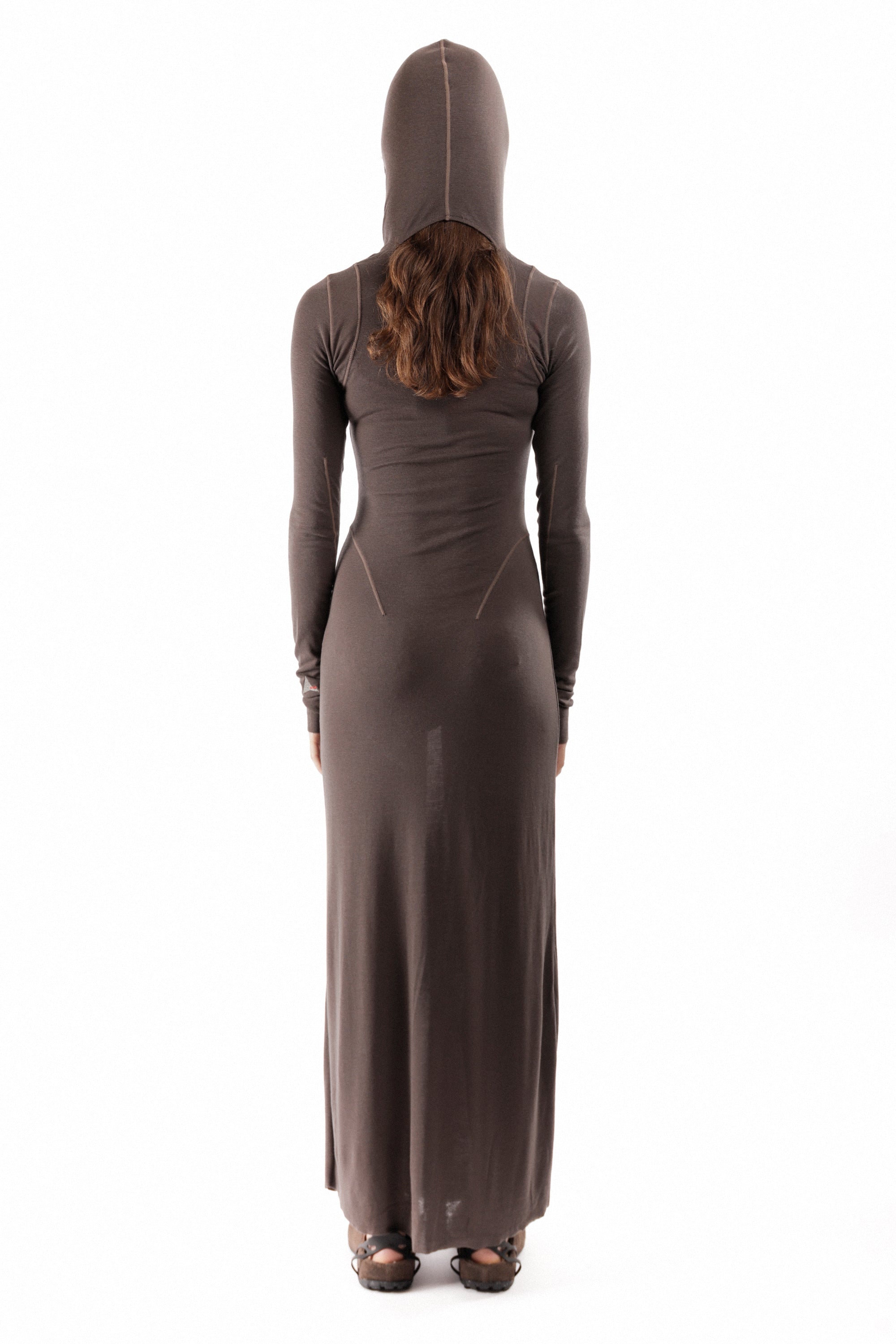The Themba Sheer Hooded Dress available online with global shipping, and in PAM Stores Melbourne and Sydney.