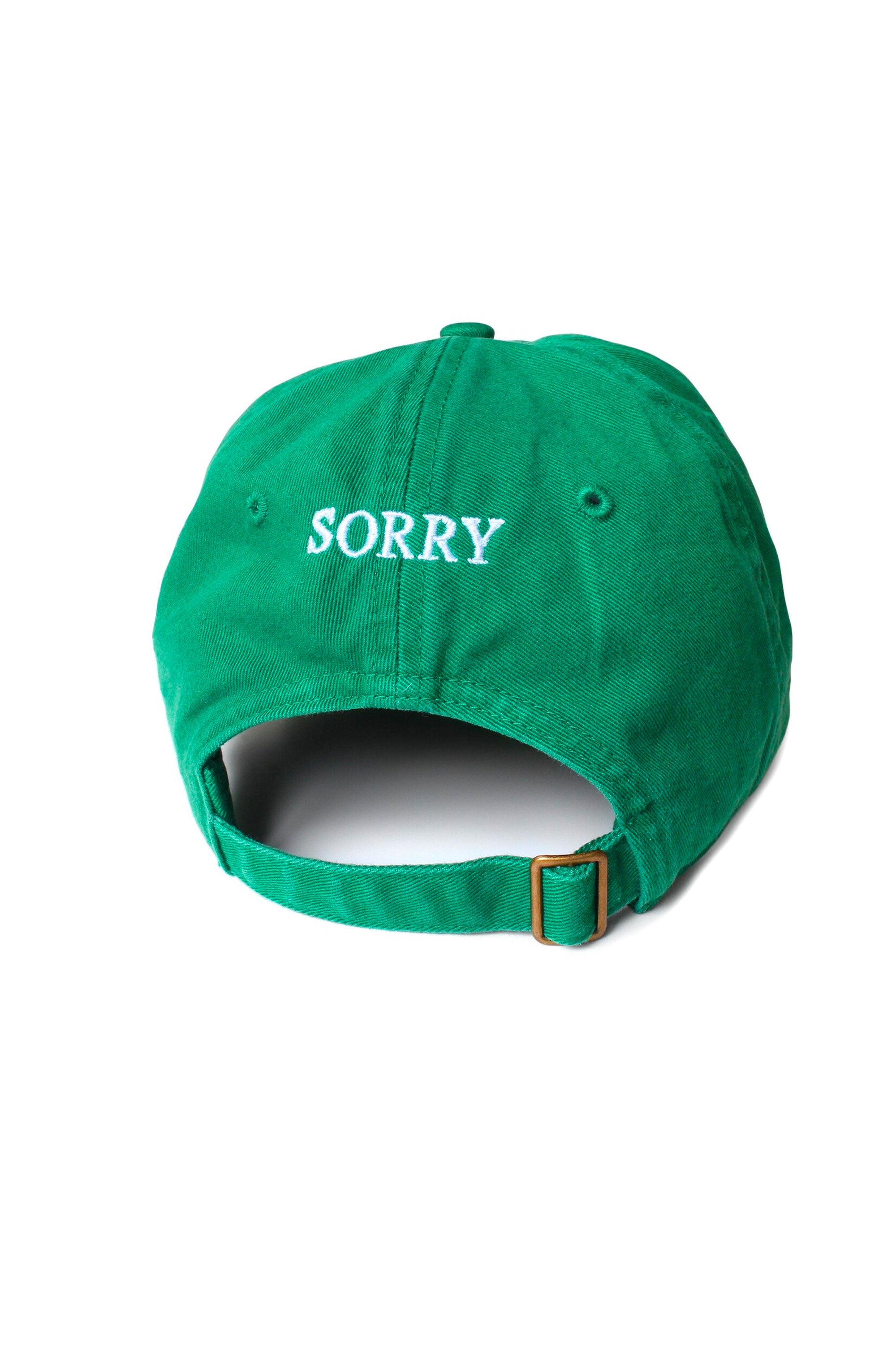 The SORRY I DON'T WORK HERE CAP  available online with global shipping, and in PAM Stores Melbourne and Sydney.