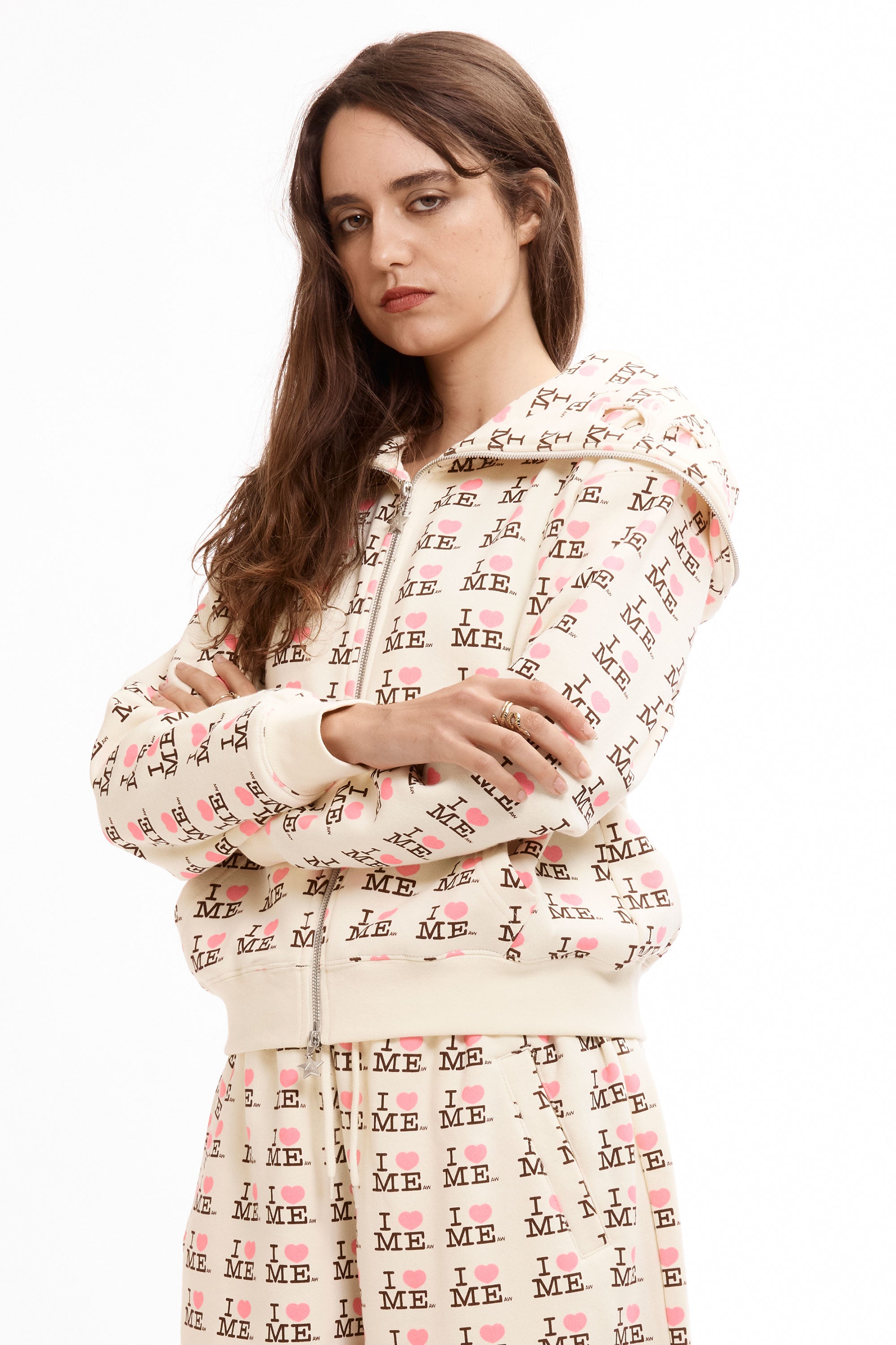 The I HEART ME YELLOW BUTTERFLY HOODIE available online with global shipping, and in PAM Stores Melbourne and Sydney.