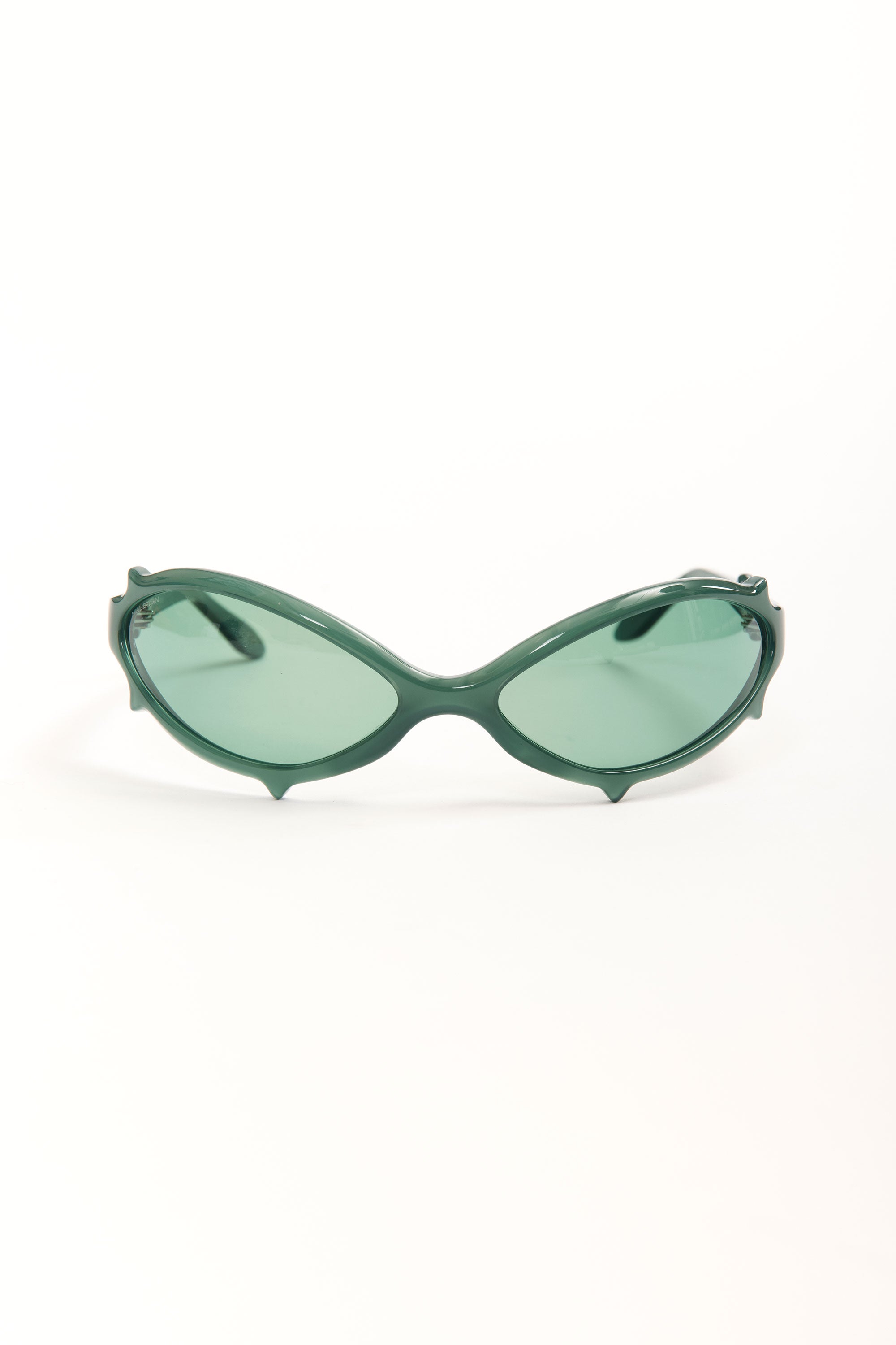 The BABY SPIKE - BOTTLE GREEN WITH GREEN LENS available online with global shipping, and in PAM Stores Melbourne and Sydney.