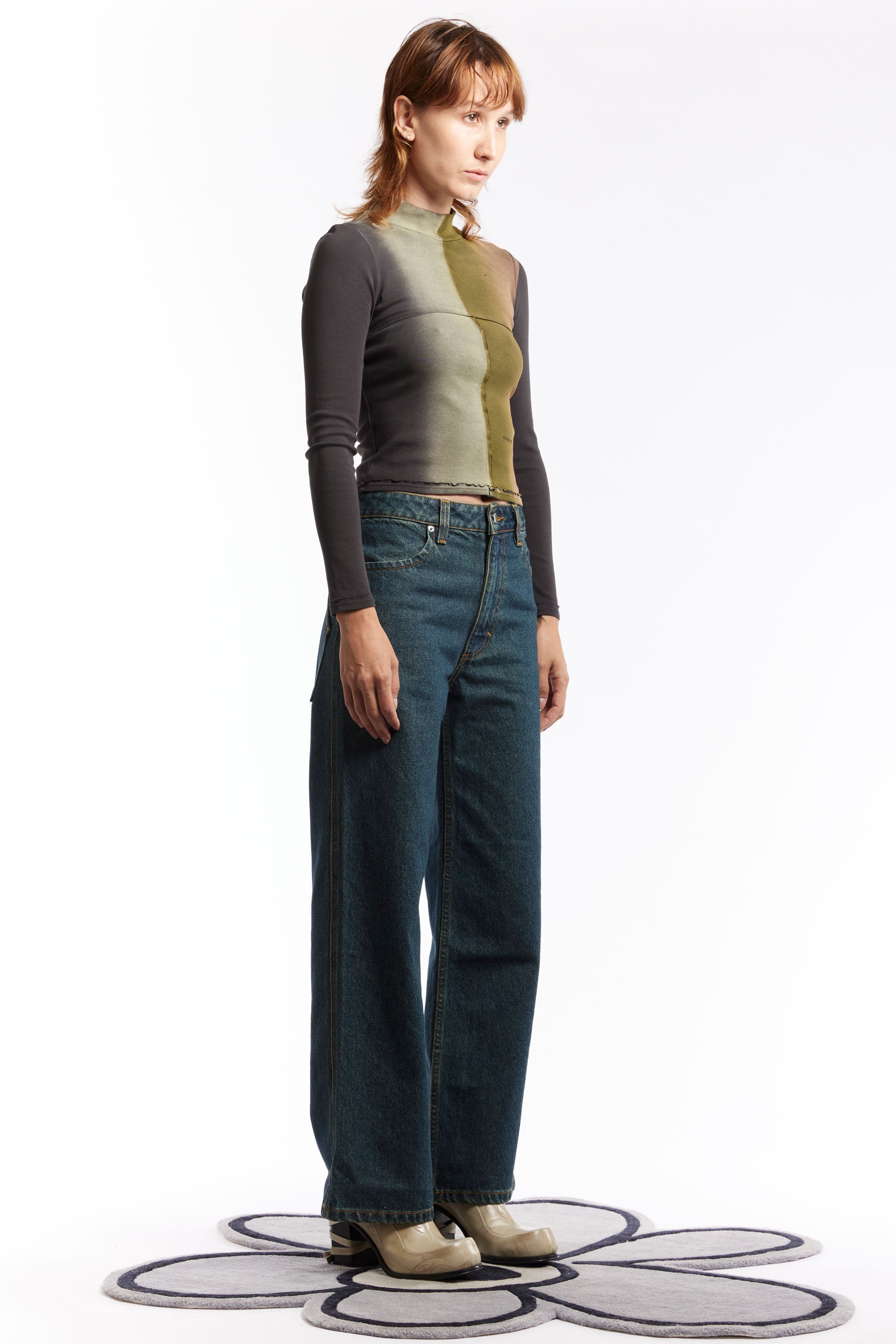 The ECKHAUS LATTA - WIDE LEG JEAN NEW BLUE  available online with global shipping, and in PAM Stores Melbourne and Sydney.