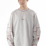 The Info Stitch Organic Long Sleeve Light Grey available online with global shipping, and in PAM Stores Melbourne and Sydney.