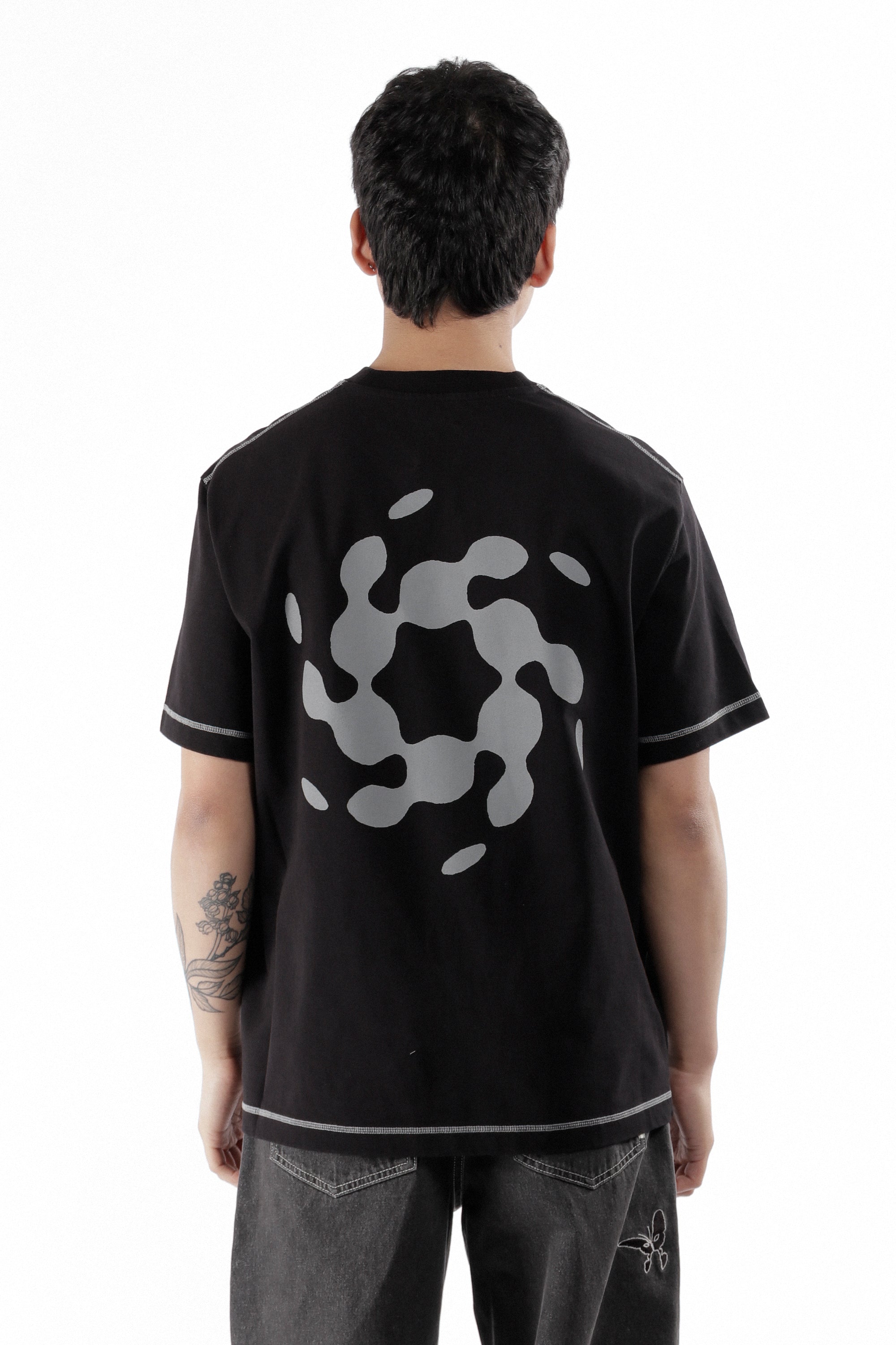 The Info Stitch Organic T Shirt Black available online with global shipping, and in PAM Stores Melbourne and Sydney.