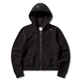The Guniy Inside Out Zip-Up Baby Hoodie Washed Black available online with global shipping, and in PAM Stores Melbourne and Sydney.