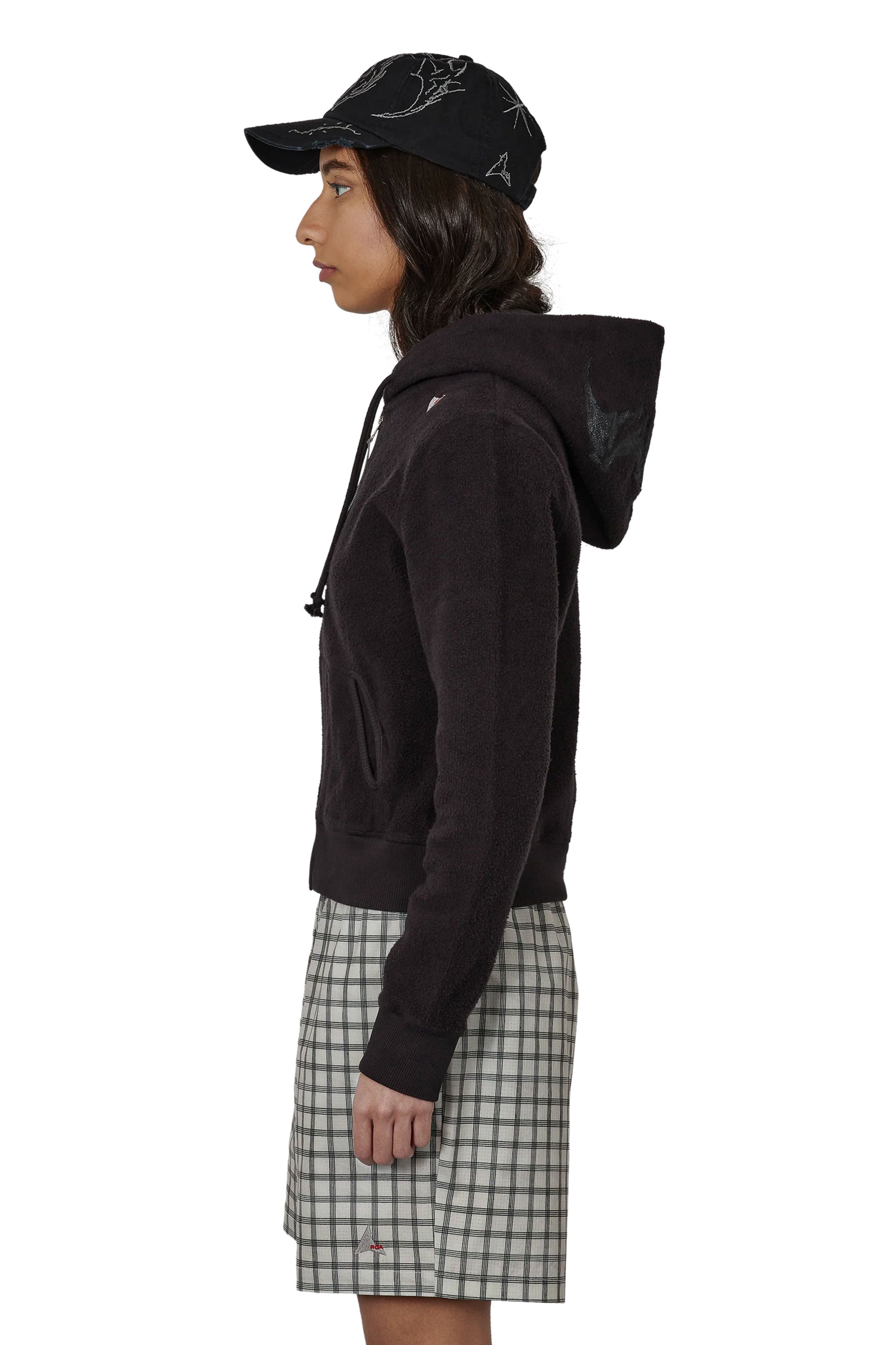 The Guniy Inside Out Zip-Up Baby Hoodie Washed Black available online with global shipping, and in PAM Stores Melbourne and Sydney.