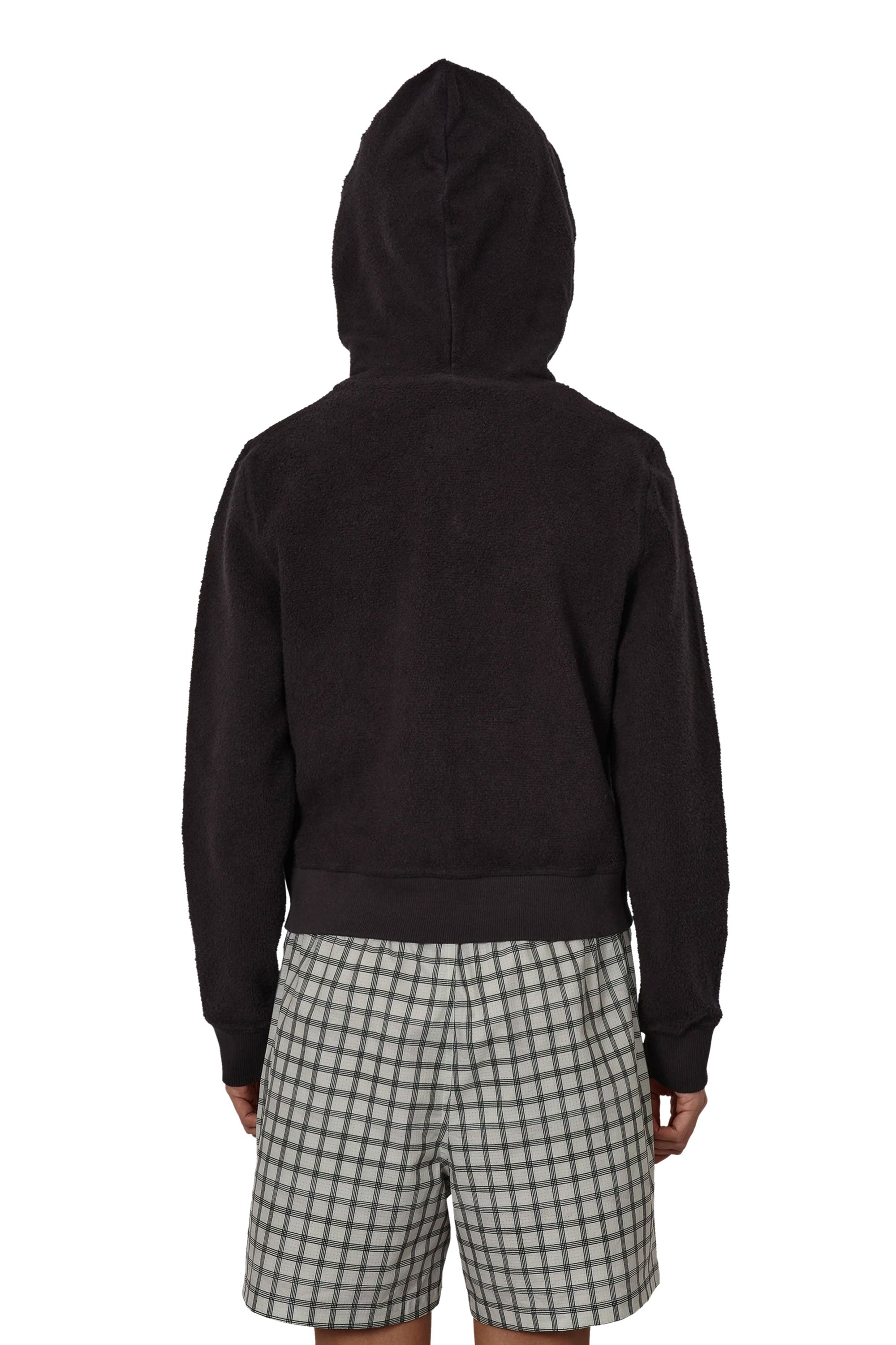 The Guniy Inside Out Zip-Up Baby Hoodie Washed Black available online with global shipping, and in PAM Stores Melbourne and Sydney.