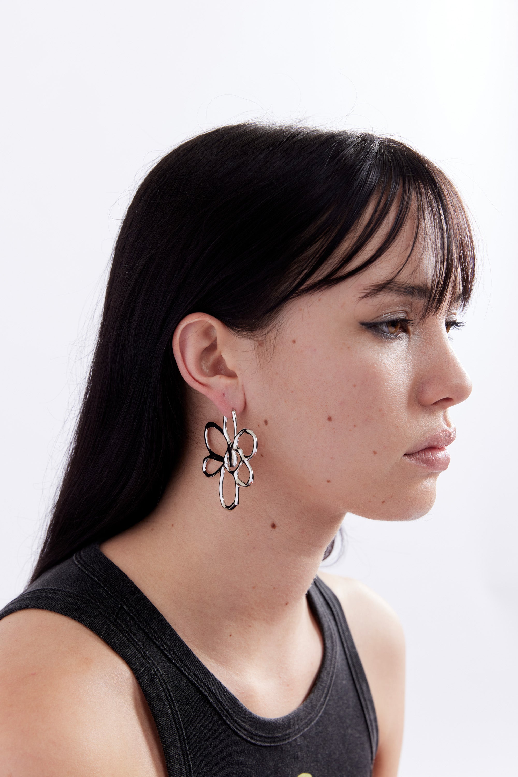 The ROUGH GESTURE FRAME EARRING available online with global shipping, and in PAM Stores Melbourne and Sydney.