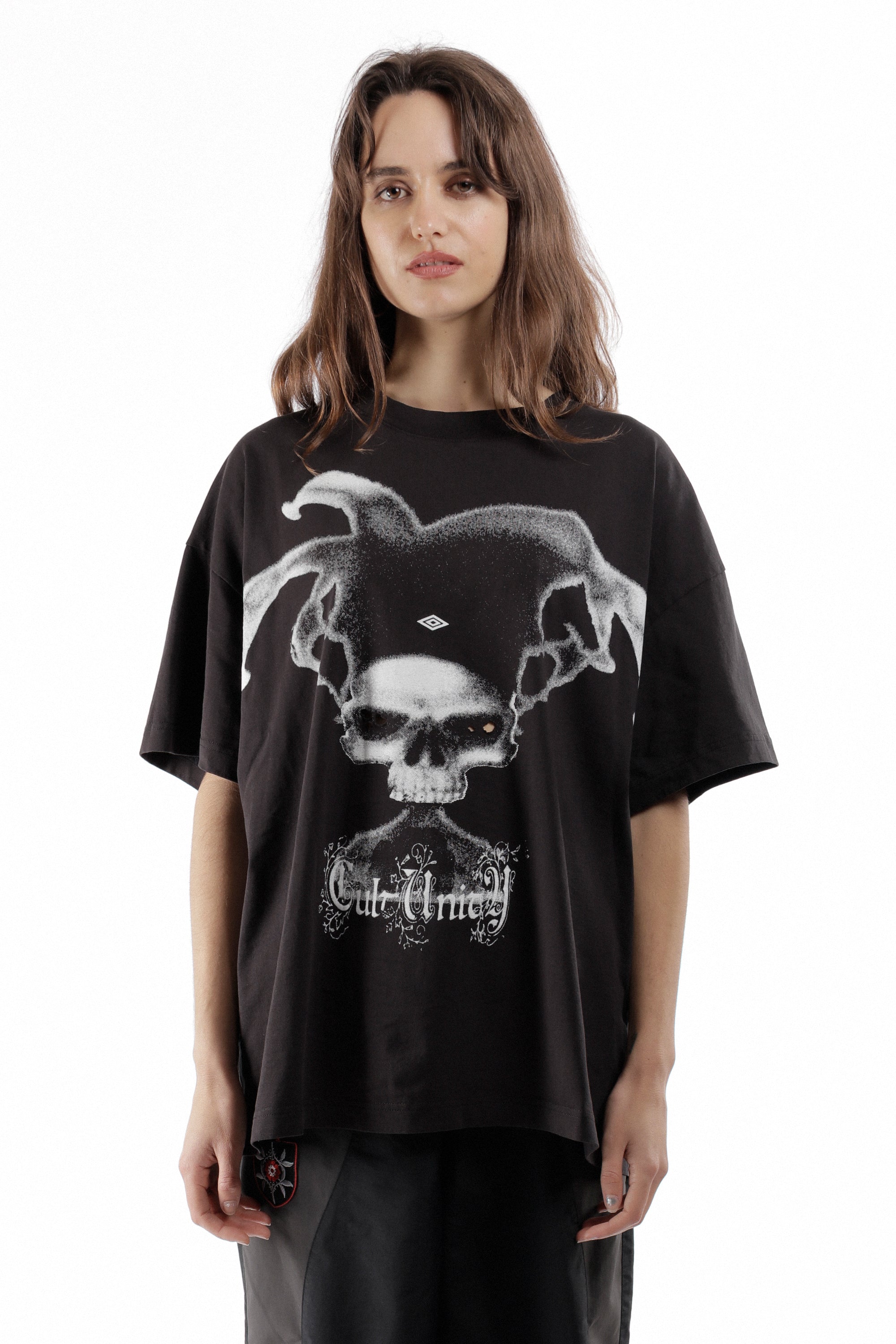 The Lasered Jester T-Shirt Black available online with global shipping, and in PAM Stores Melbourne and Sydney.