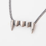 The FANGZ NECKLACE OXIDISED SILVER CPL available online with global shipping, and in PAM Stores Melbourne and Sydney.