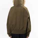 The PAM LOGO HOODED ZIP THRU KHAKI available online with global shipping, and in PAM Stores Melbourne and Sydney.