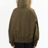 The PAM LOGO HOODED ZIP THRU KHAKI available online with global shipping, and in PAM Stores Melbourne and Sydney.