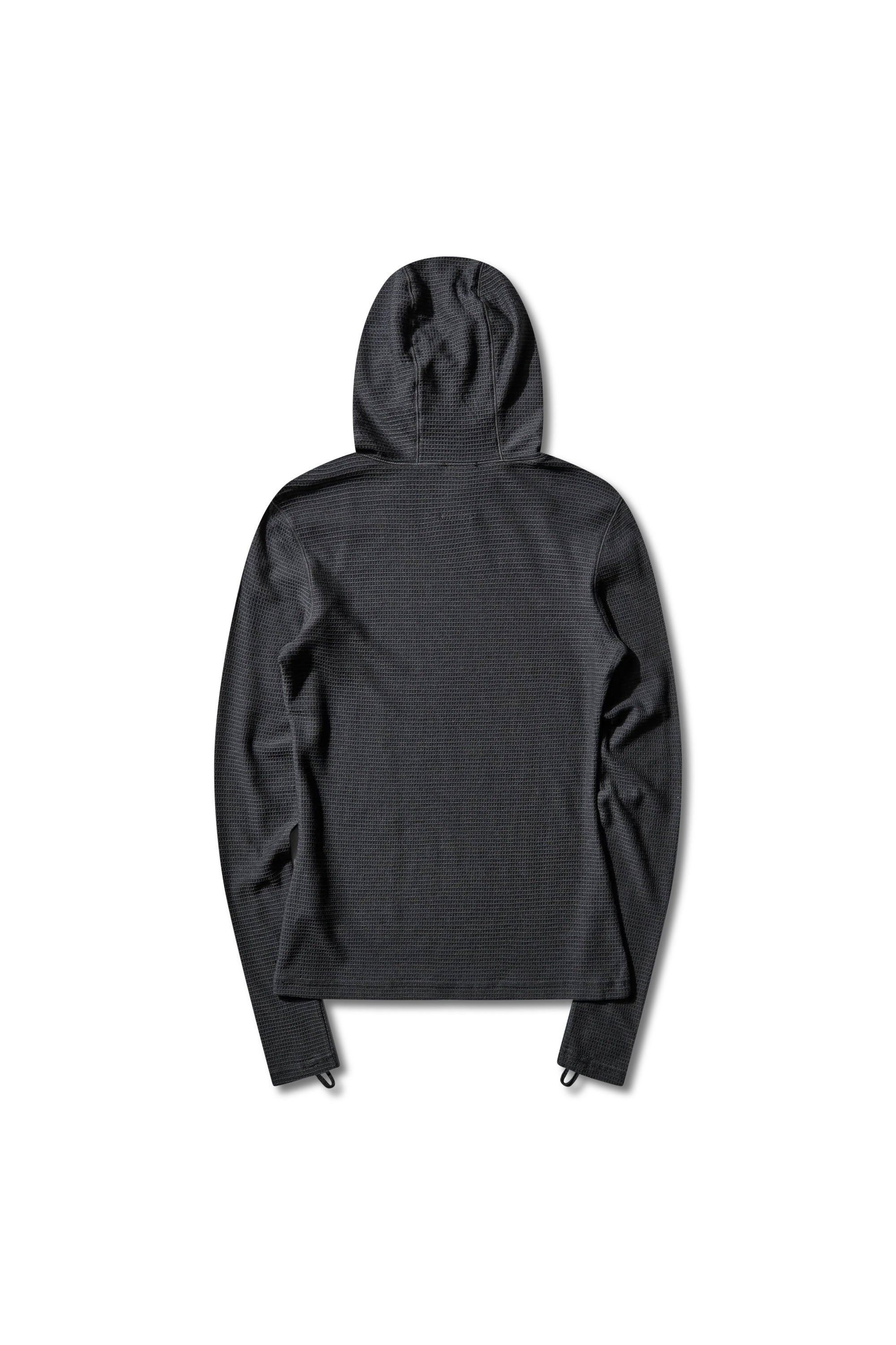 The Kibe Wool Tencel Base Layer Hoodie available online with global shipping, and in PAM Stores Melbourne and Sydney.