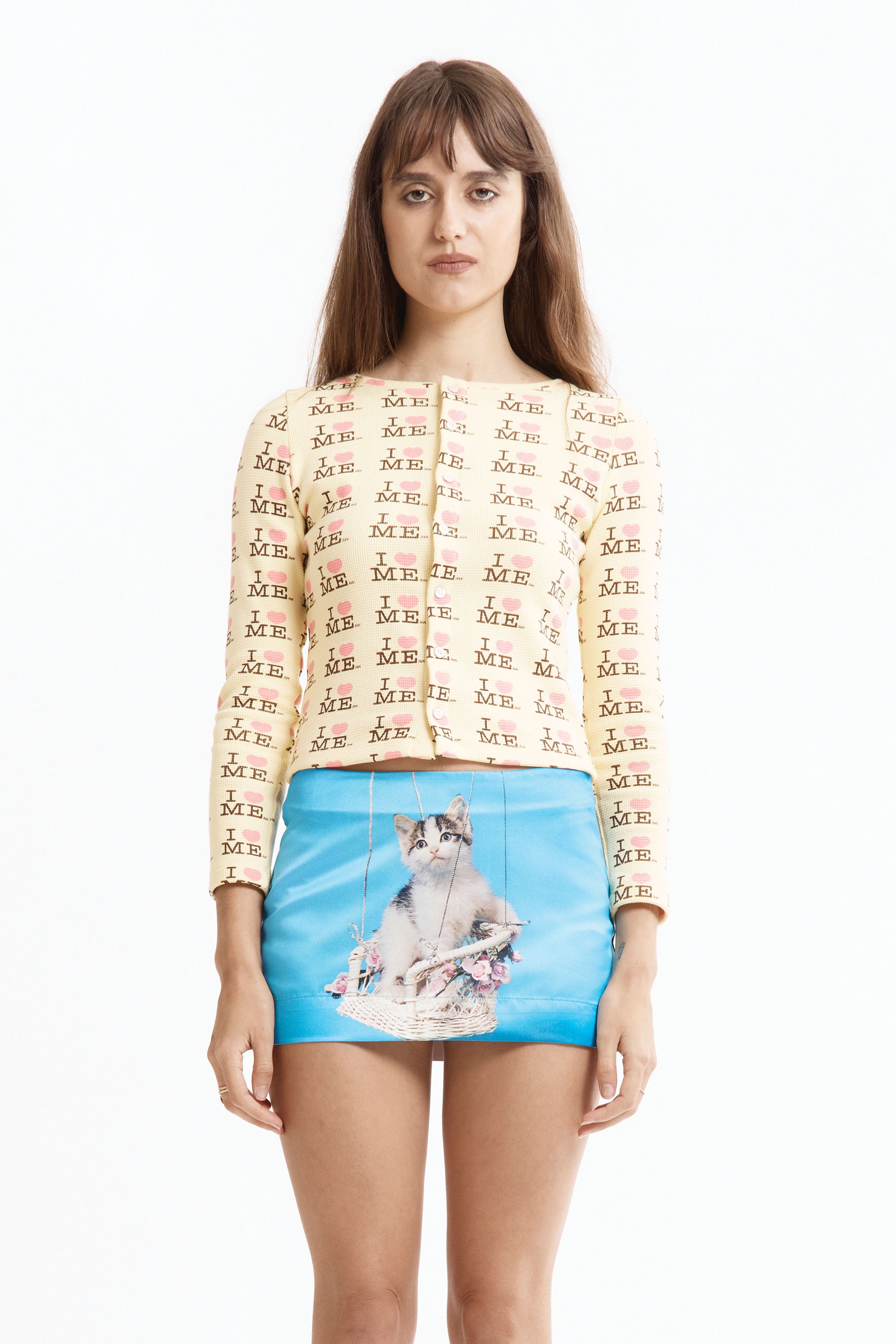 The KITTEN MINI SKIRT available online with global shipping, and in PAM Stores Melbourne and Sydney.