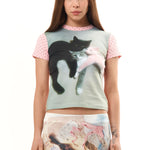 The KITTEN TRIO T-SHIRT available online with global shipping, and in PAM Stores Melbourne and Sydney.