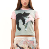 The KITTEN TRIO T-SHIRT available online with global shipping, and in PAM Stores Melbourne and Sydney.