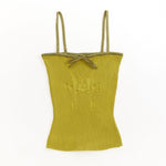 The Angel99 Rib Knit Cami Top Pear Green  available online with global shipping, and in PAM Stores Melbourne and Sydney.