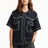 The SUMMER PG1 WESTERN SHIRT BLACK available online with global shipping, and in PAM Stores Melbourne and Sydney.