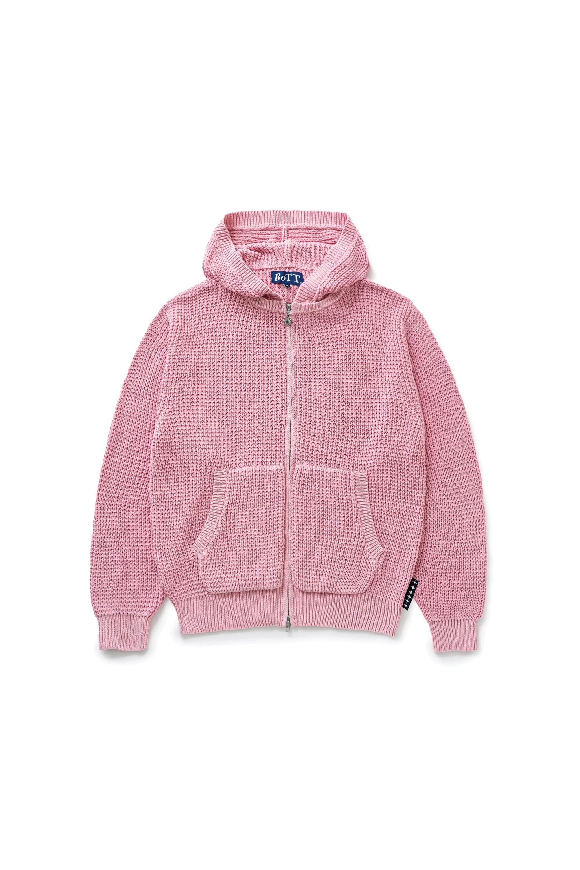 The Knit Zip Hoodie Pink available online with global shipping, and in PAM Stores Melbourne and Sydney.