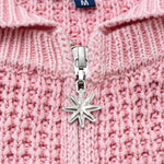 The Knit Zip Hoodie Pink available online with global shipping, and in PAM Stores Melbourne and Sydney.