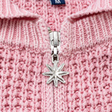 The Knit Zip Hoodie Pink available online with global shipping, and in PAM Stores Melbourne and Sydney.