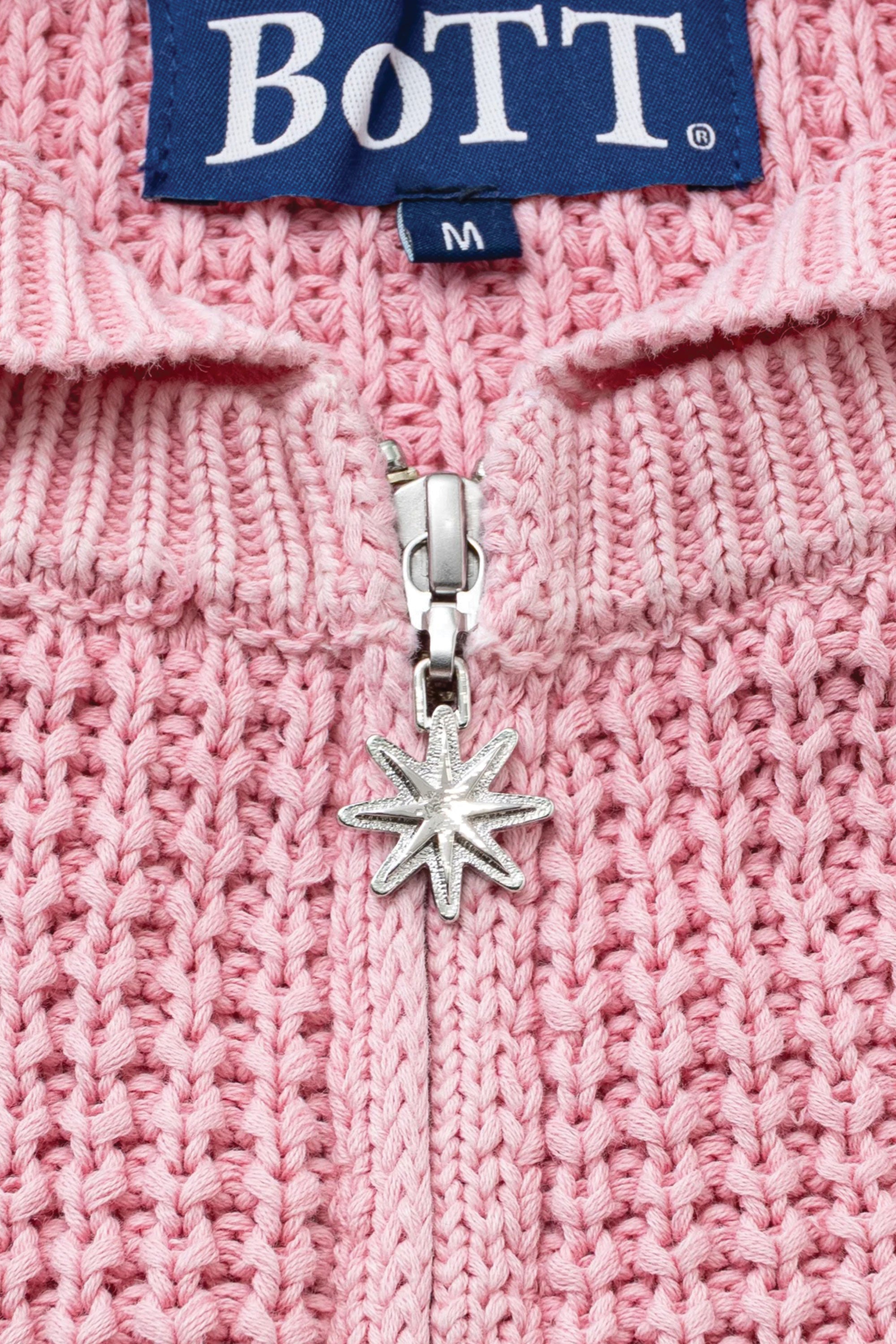 The Knit Zip Hoodie Pink available online with global shipping, and in PAM Stores Melbourne and Sydney.