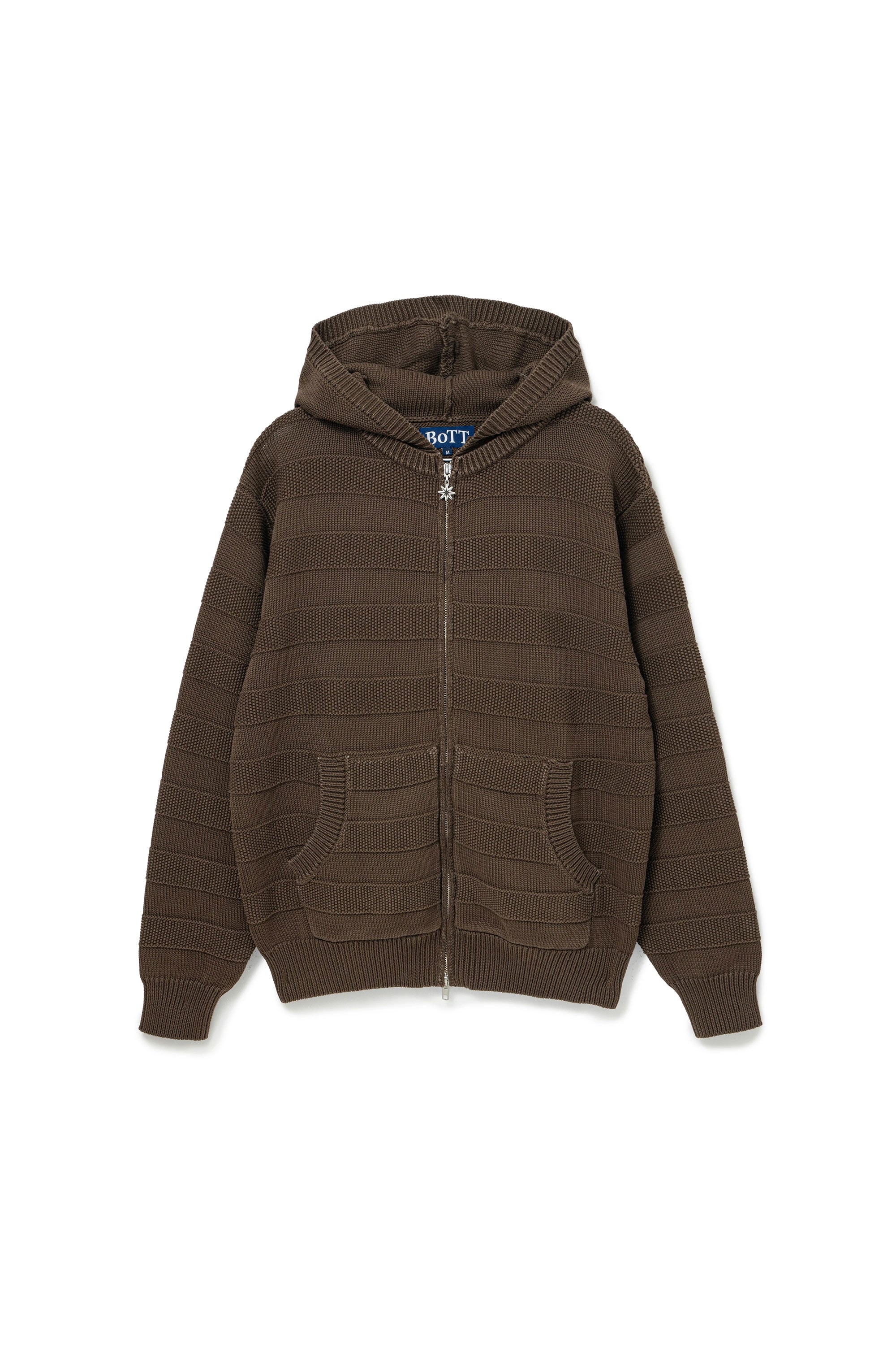 The Knit Zip Hoodie Brown available online with global shipping, and in PAM Stores Melbourne and Sydney.