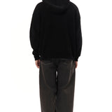 The CORDY KNIT ZIP HOODIE BLACK available online with global shipping, and in PAM Stores Melbourne and Sydney.