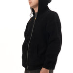 The CORDY KNIT ZIP HOODIE BLACK available online with global shipping, and in PAM Stores Melbourne and Sydney.