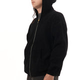 The CORDY KNIT ZIP HOODIE BLACK available online with global shipping, and in PAM Stores Melbourne and Sydney.