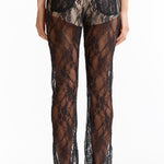 The LACE SKINNY JEANS BLACK available online with global shipping, and in PAM Stores Melbourne and Sydney.