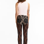 The LACE SKINNY JEANS BLACK available online with global shipping, and in PAM Stores Melbourne and Sydney.