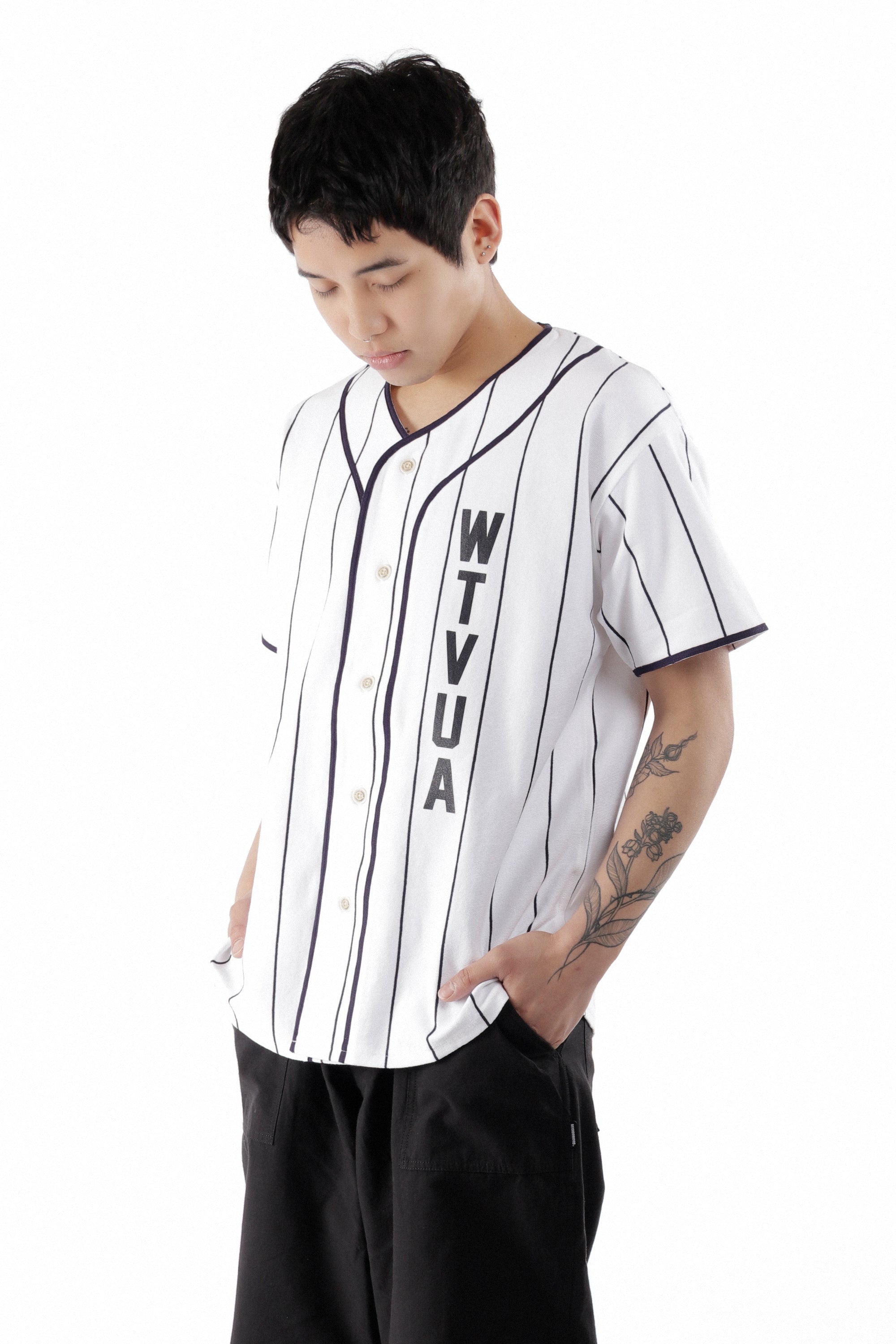 The LEAGUE COTTON SS SHIRT WHITE available online with global shipping, and in PAM Stores Melbourne and Sydney.