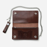The LEATHER TRUCKER WALLET BROWN available online with global shipping, and in PAM Stores Melbourne and Sydney.
