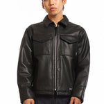 The LEATHER PM JACKET BLACK available online with global shipping, and in PAM Stores Melbourne and Sydney.