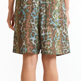 The SUMMER SHORTS LEOPARD available online with global shipping, and in PAM Stores Melbourne and Sydney.