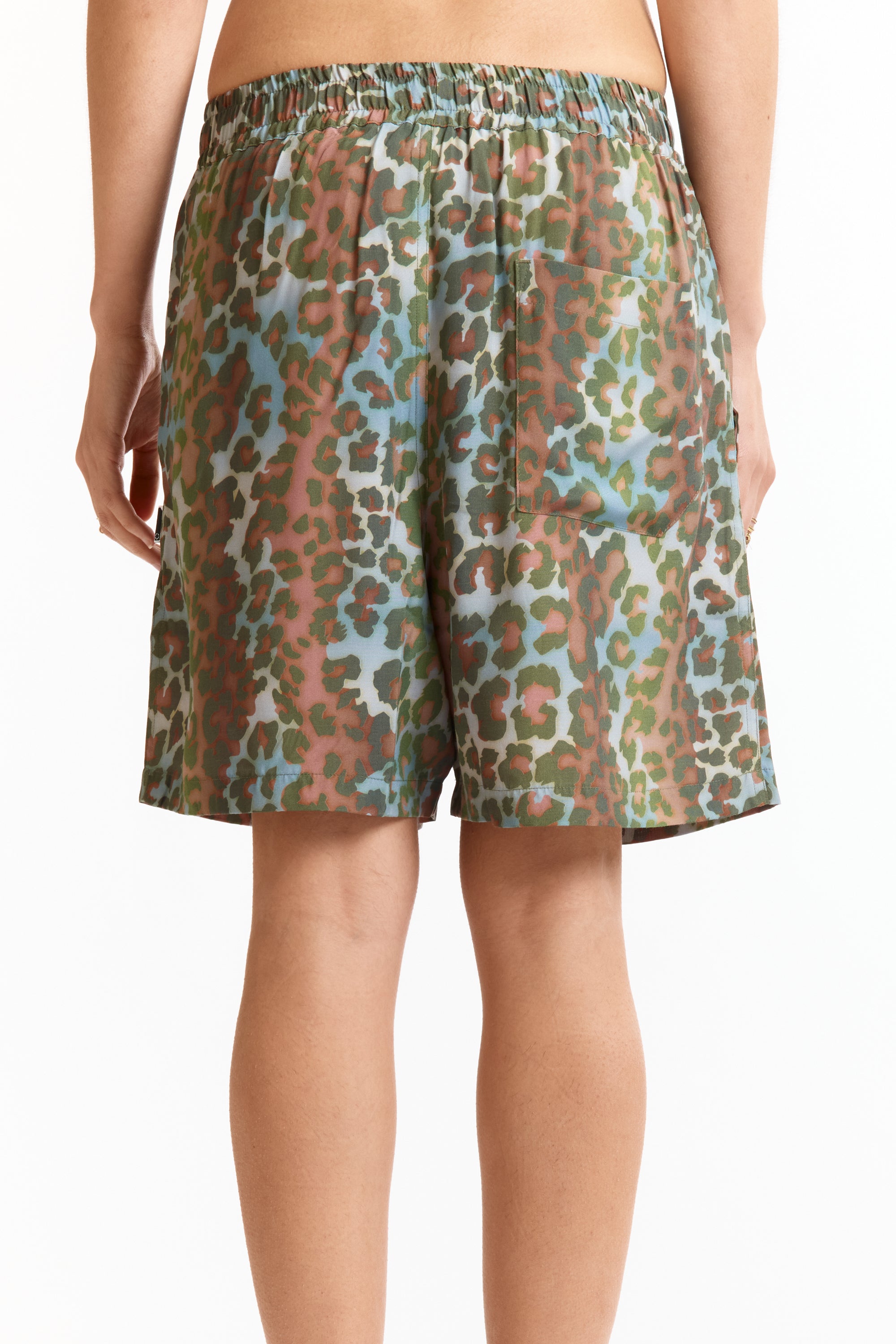 The SUMMER SHORTS LEOPARD available online with global shipping, and in PAM Stores Melbourne and Sydney.