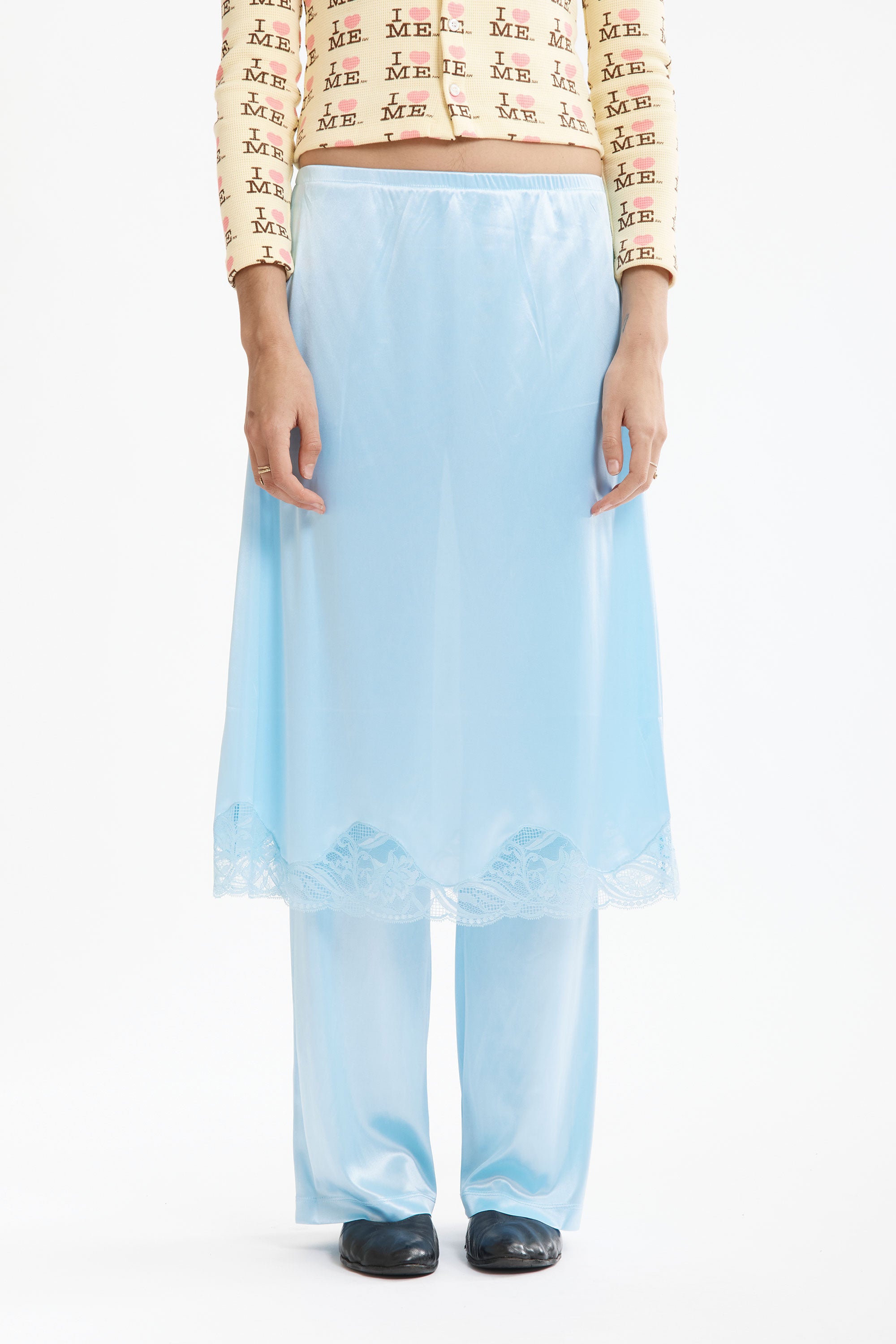 The LINGERIE TROUSERS BLUE available online with global shipping, and in PAM Stores Melbourne and Sydney.