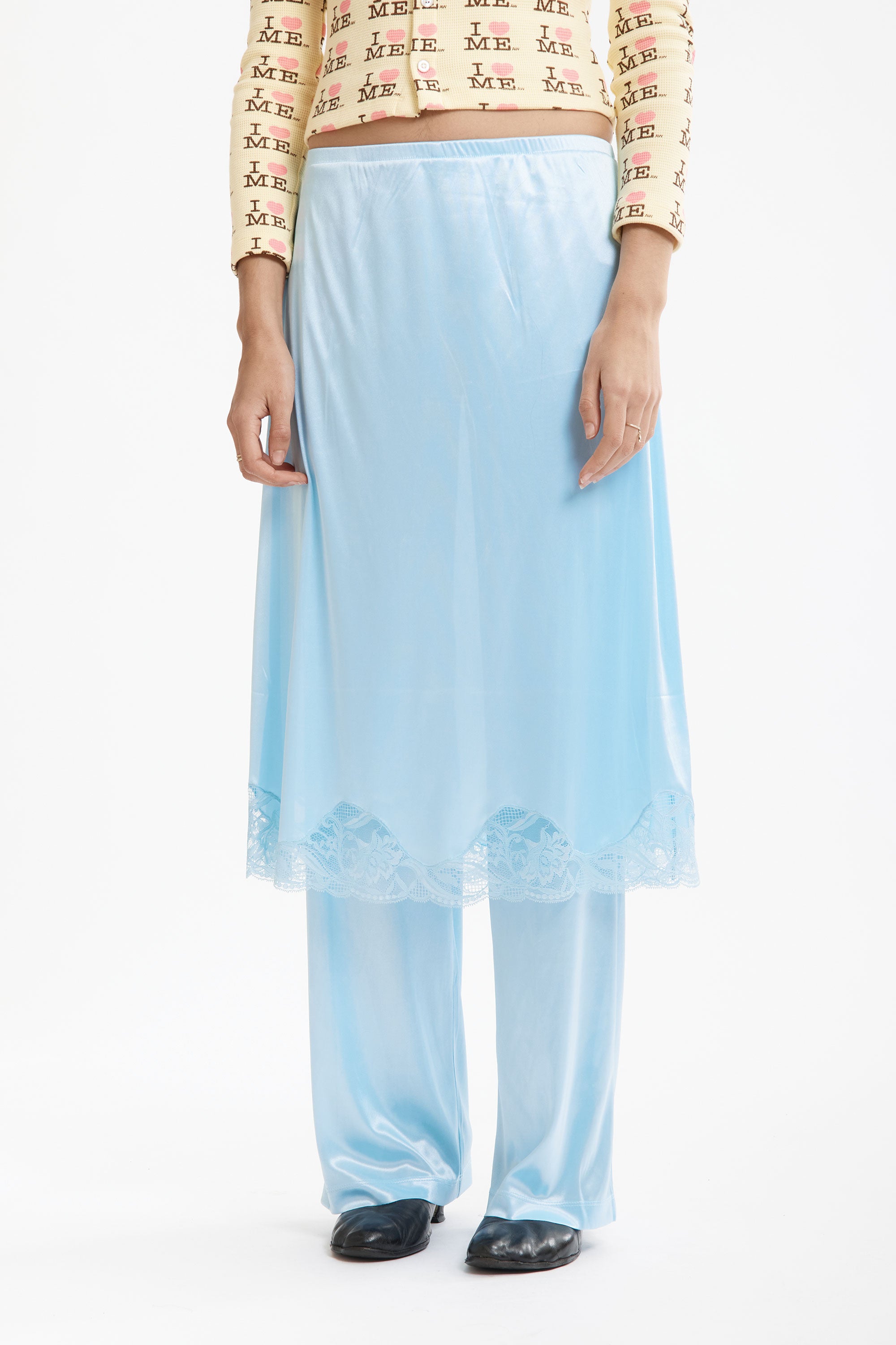 The LINGERIE TROUSERS BLUE available online with global shipping, and in PAM Stores Melbourne and Sydney.