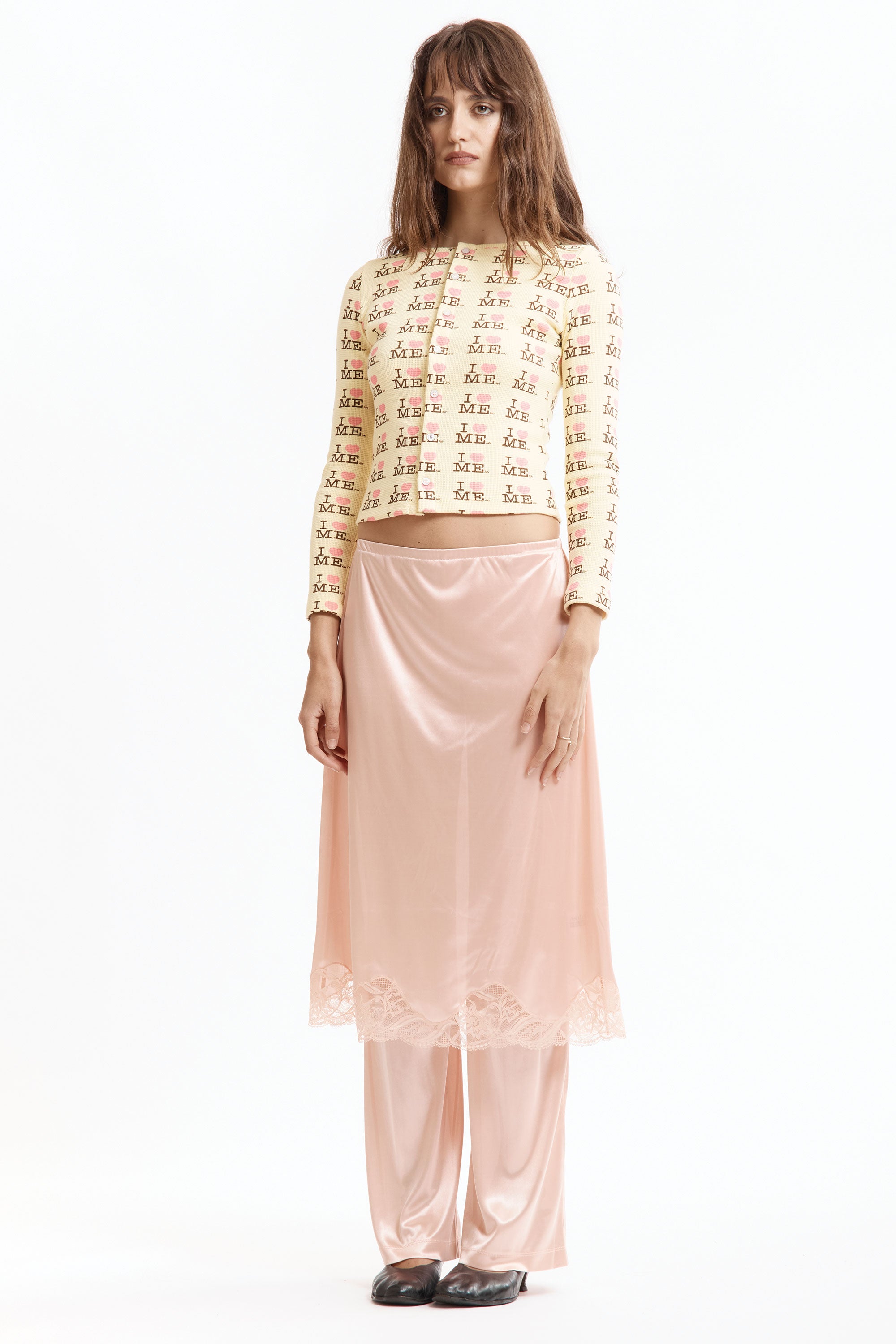 The LINGERIE TROUSERS PEACH available online with global shipping, and in PAM Stores Melbourne and Sydney.