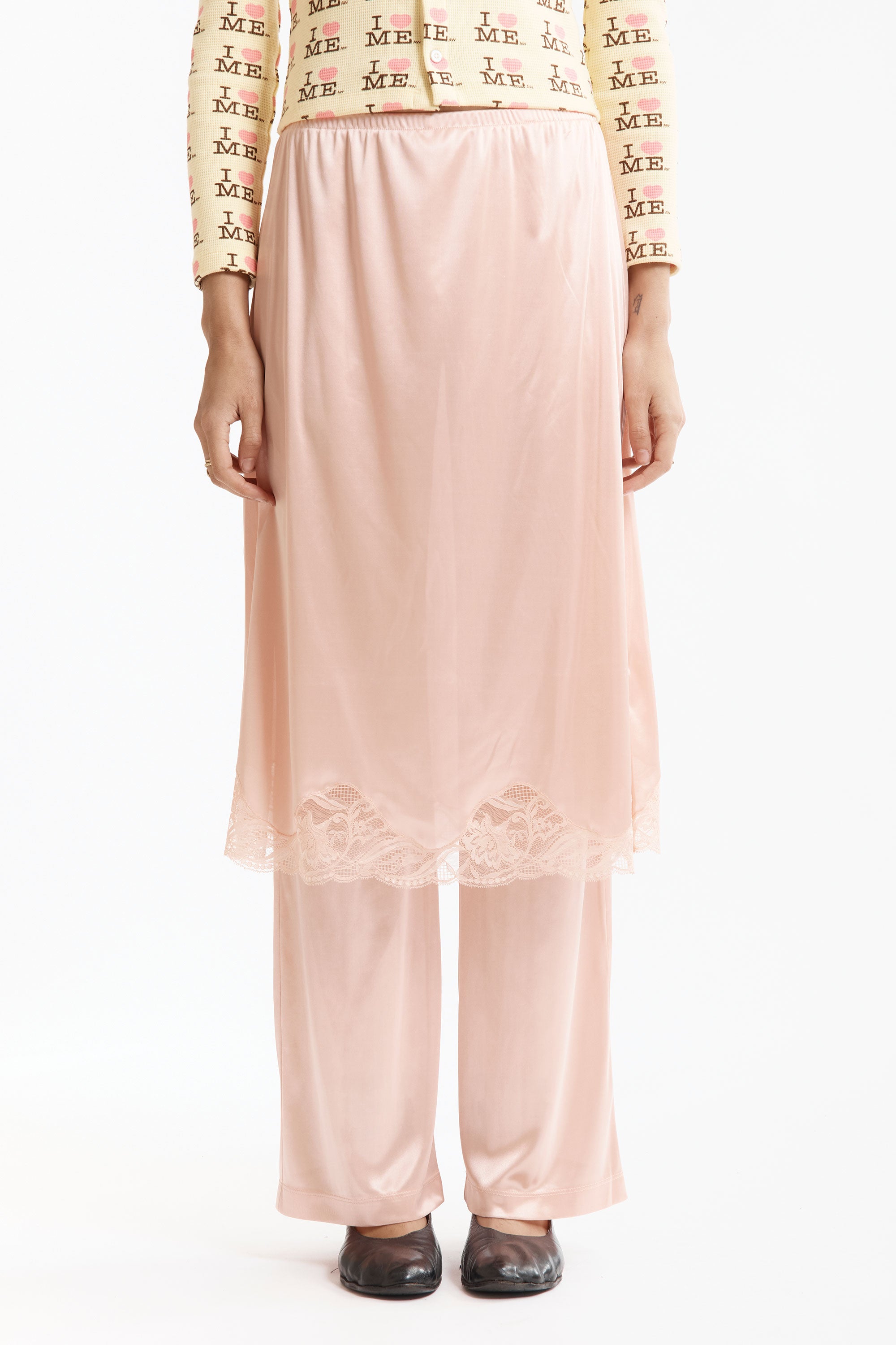 The LINGERIE TROUSERS PEACH available online with global shipping, and in PAM Stores Melbourne and Sydney.