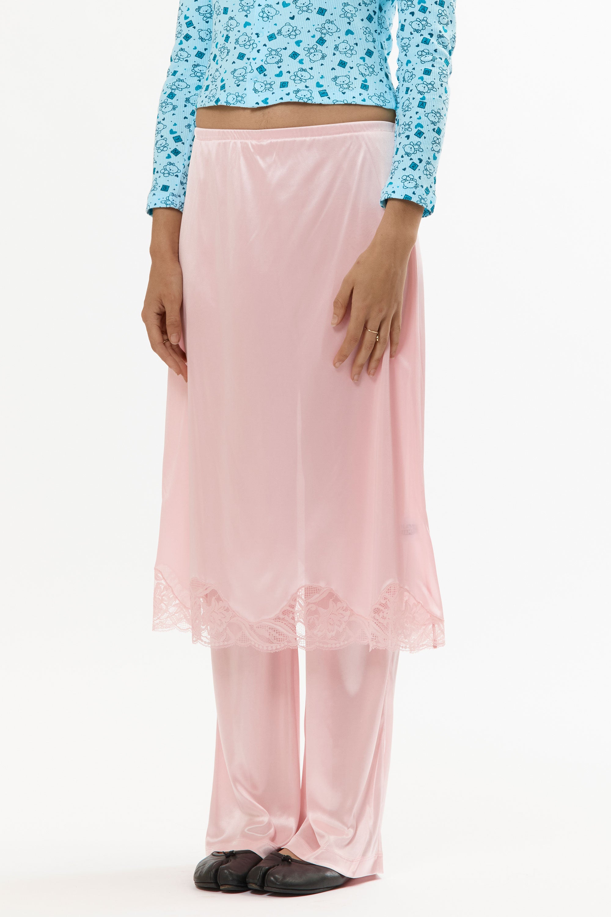 PINK LINGERIE TROUSER