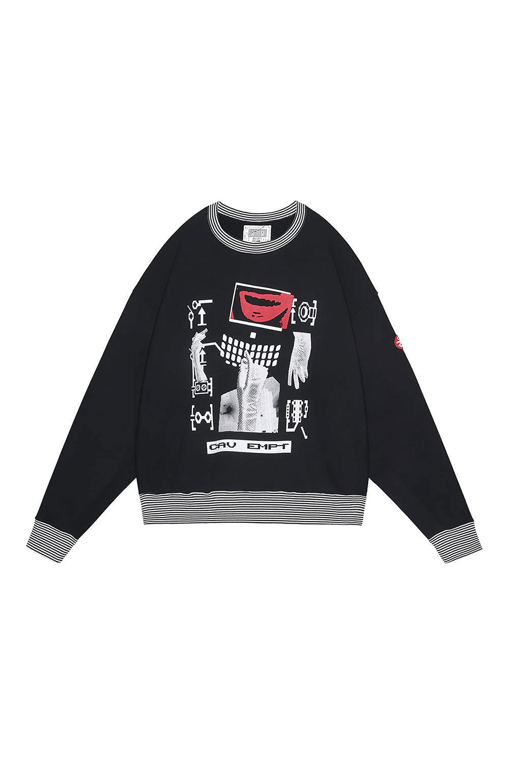 The LIPS DISPLAY CREW NECK available online with global shipping, and in PAM Stores Melbourne and Sydney.