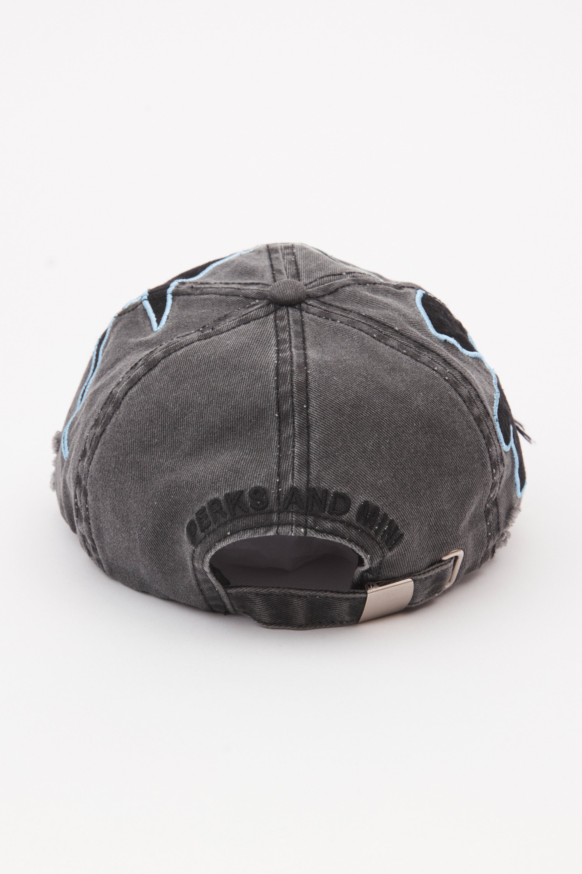 The LOCKE DENIM CAP BLACK CORNFLOWER available online with global shipping, and in PAM Stores Melbourne and Sydney.