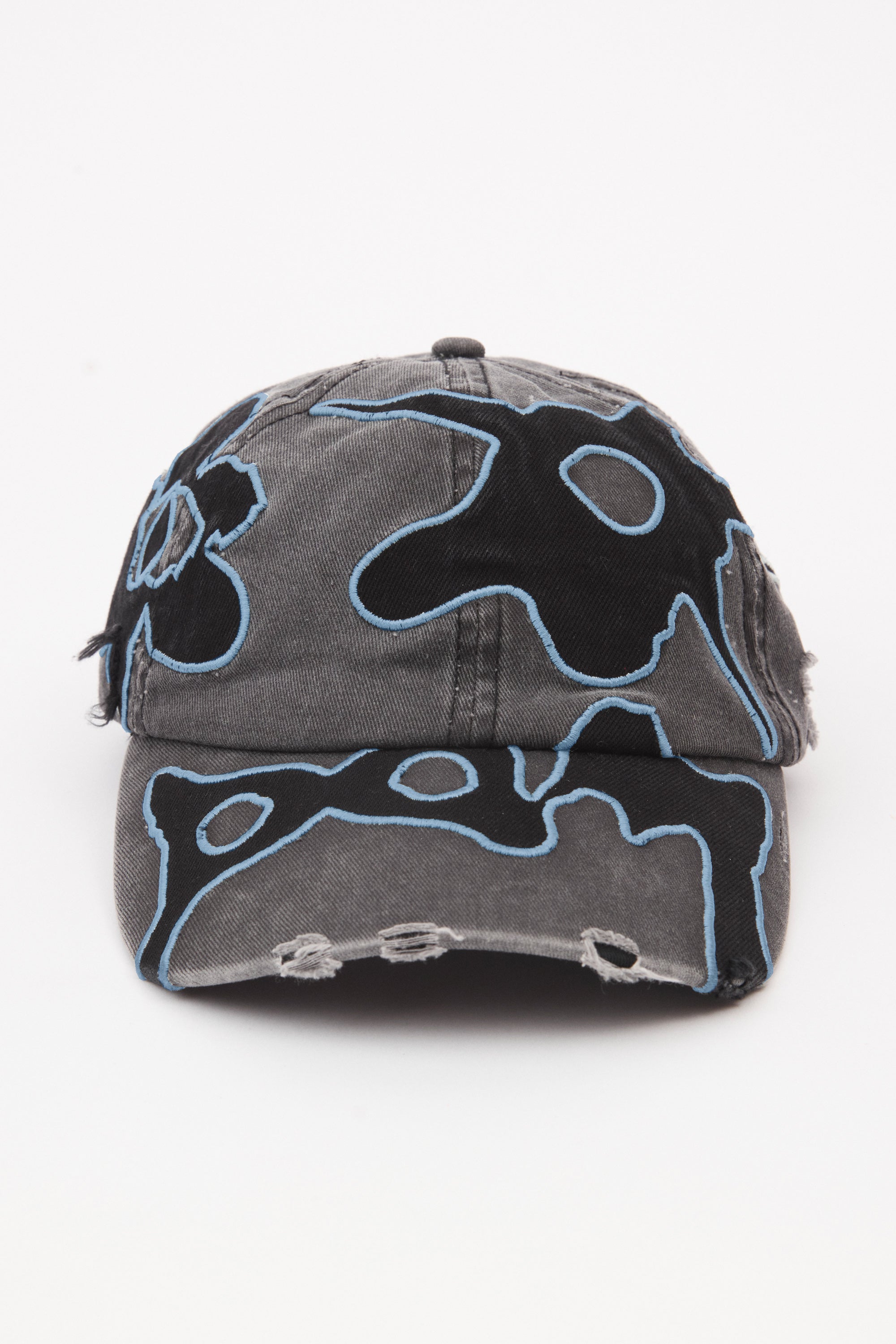 The LOCKE DENIM CAP BLACK CORNFLOWER available online with global shipping, and in PAM Stores Melbourne and Sydney.
