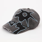 The LOCKE DENIM CAP BLACK CORNFLOWER available online with global shipping, and in PAM Stores Melbourne and Sydney.