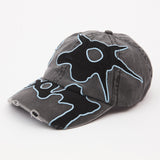 The LOCKE DENIM CAP BLACK CORNFLOWER available online with global shipping, and in PAM Stores Melbourne and Sydney.