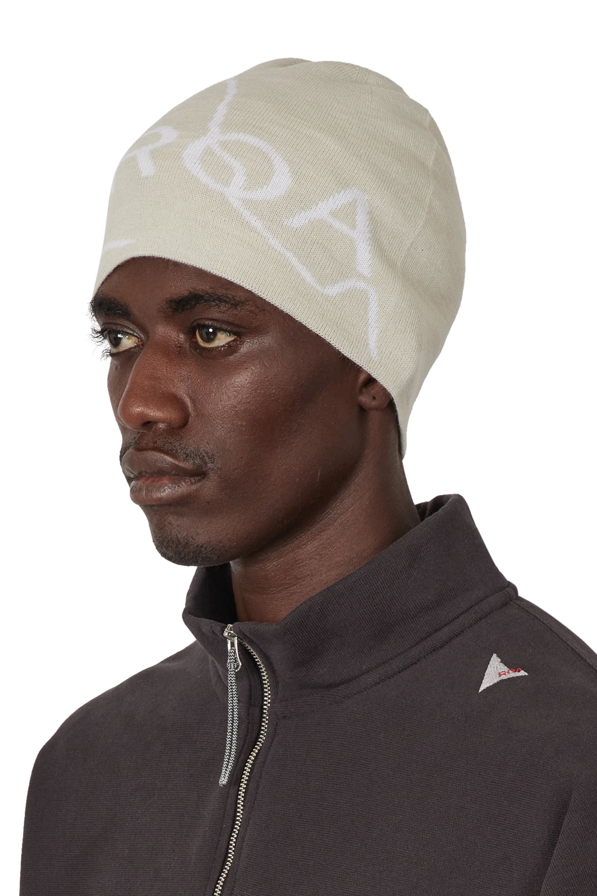The Logo Wool Beanie Off White available online with global shipping, and in PAM Stores Melbourne and Sydney.