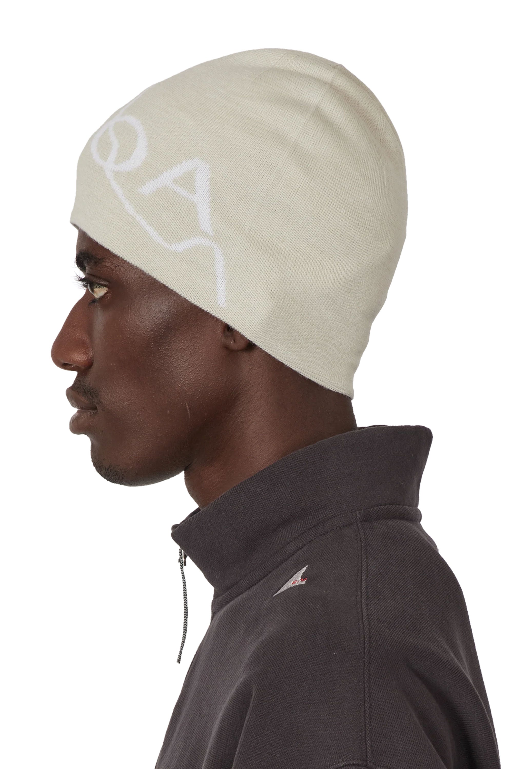 The Logo Wool Beanie Off White available online with global shipping, and in PAM Stores Melbourne and Sydney.