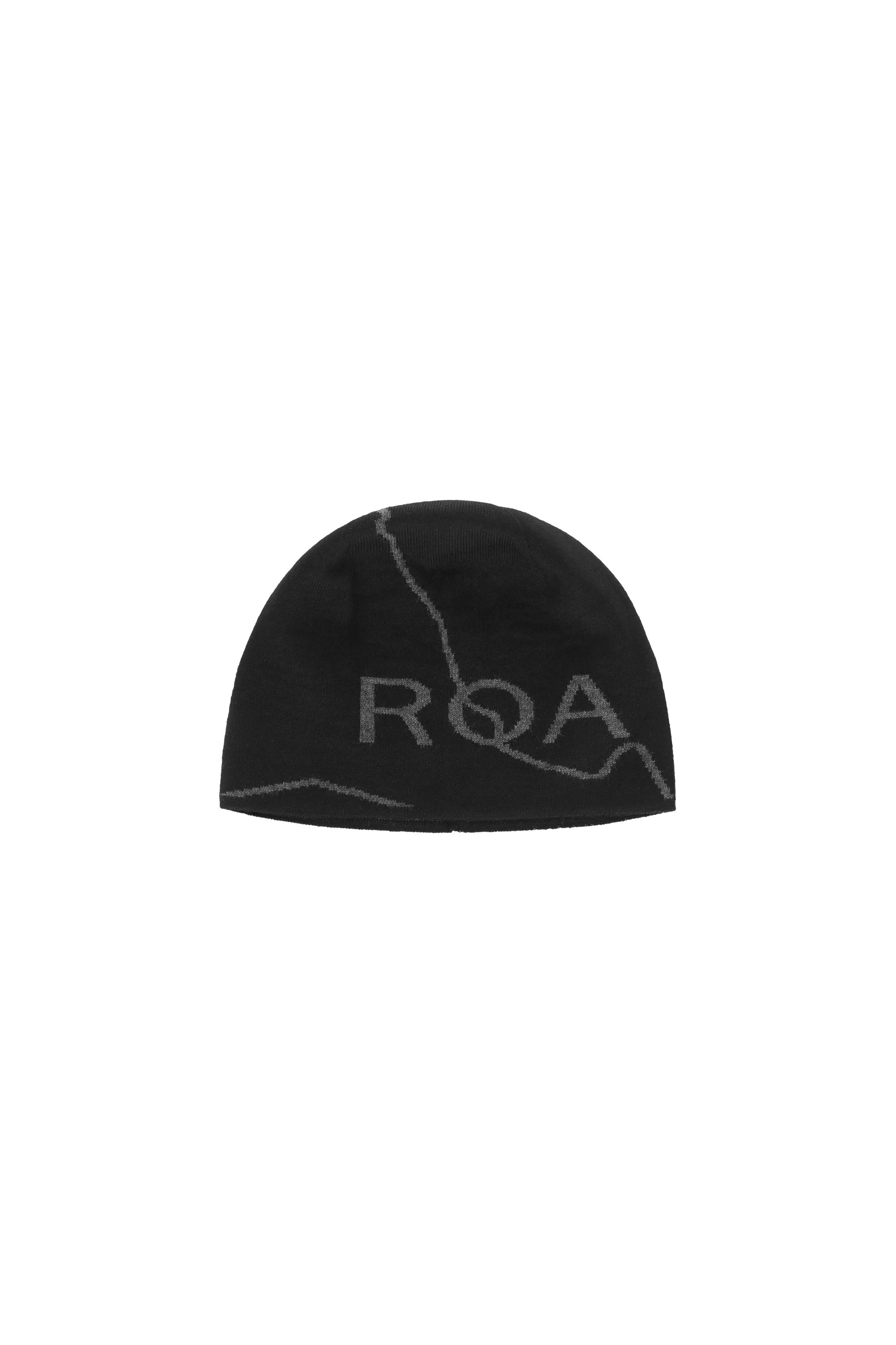 The ROA - BEANIE LOGO BLACK  available online with global shipping, and in PAM Stores Melbourne and Sydney.