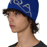 The SS26 Logo Wool Beanie Blue available online with global shipping, and in PAM Stores Melbourne and Sydney.
